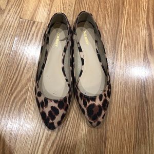 Leopard print flats